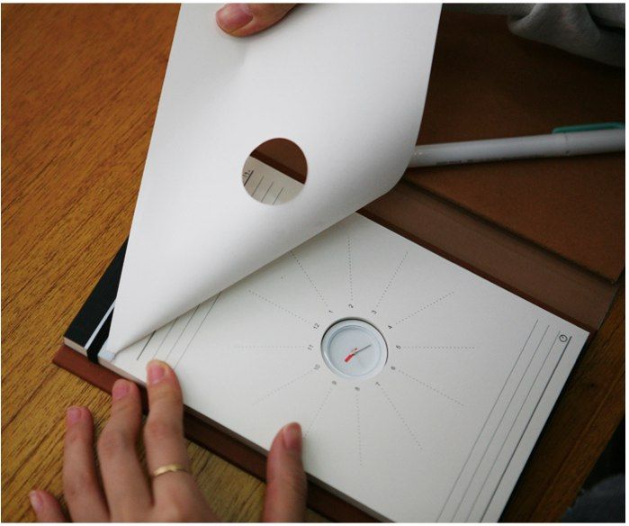 Notebook with handwritten pacing strip beside pen on linen tabletop for editorial rhythm cues